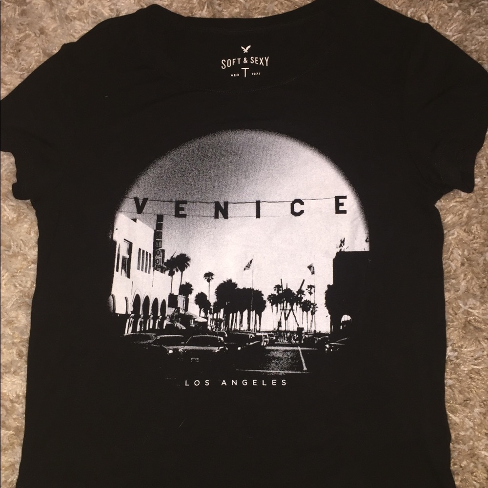 Never worn, American Eagle, Soft & Sexy Black Tee